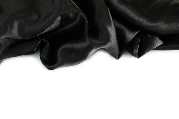 Hermosa cortina de seda, aislado en blanco —  Fotos de Stock