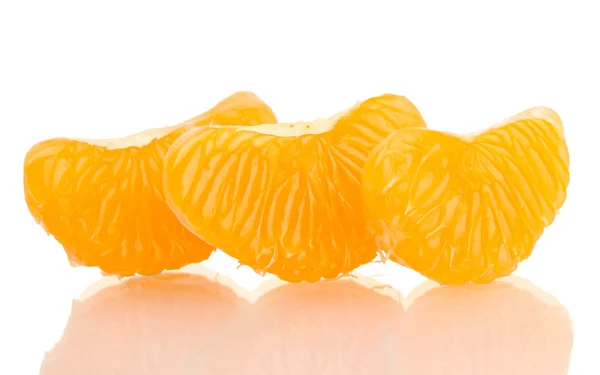Ripe sweet tangerine cloves, isolated on white — Stock Photo, Image