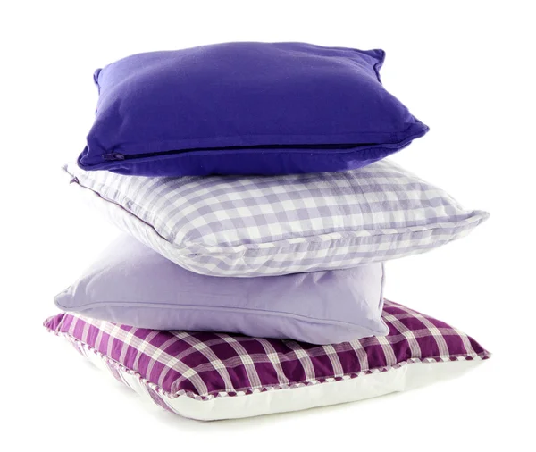 Hill colorful pillows isolated on white — Stock Photo, Image