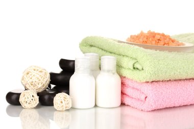 beyaz izole güzel spa ayarı