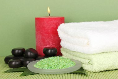 yeşil renkli güzel spa ayarı