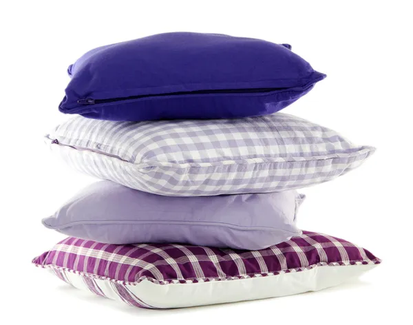 Hill colorful pillows isolated on white — Stock Photo, Image