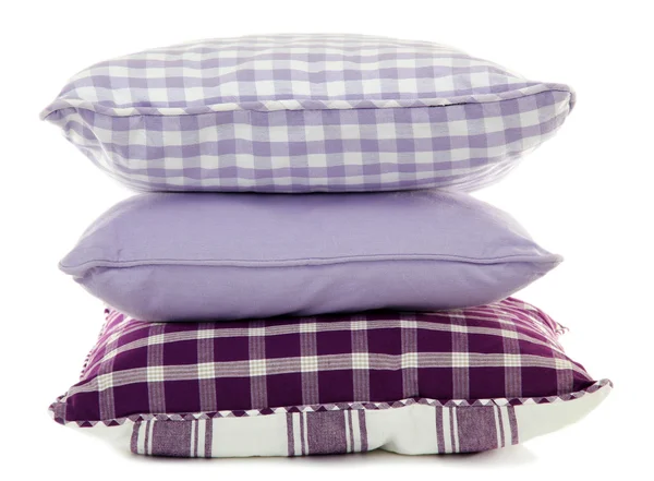 Hill colorful pillows isolated on white — Stock Photo, Image