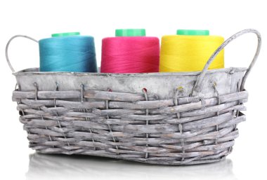 Sepette Beyaz izole parlak konu