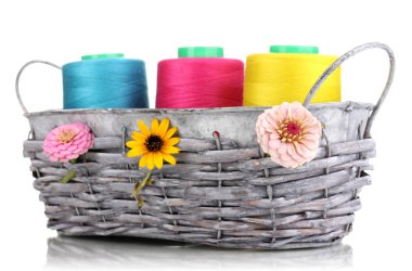 Sepette Beyaz izole parlak konu