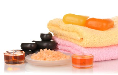 beyaz izole güzel spa ayarı