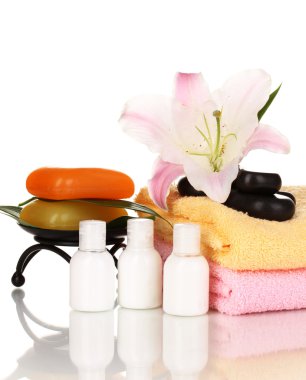 beyaz izole güzel spa ayarı