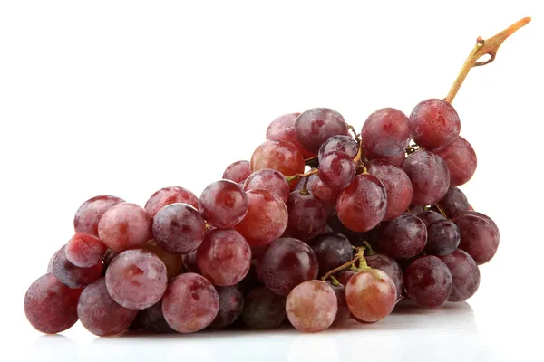 Uvas doces maduras isoladas em branco — Fotografia de Stock