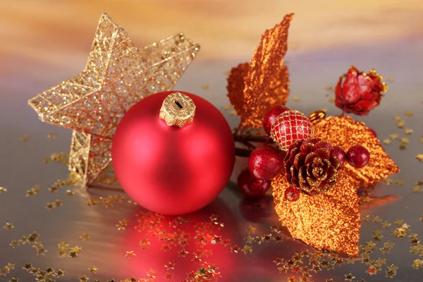 Christmas decoration on light background — Stock Photo, Image