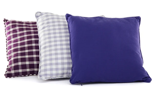 Colorful pillows isolated on white — Stock Photo, Image