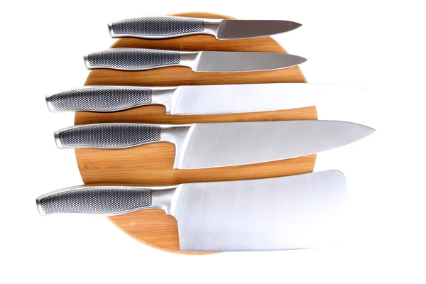 Set of knives isolated on white — Stock Photo, Image