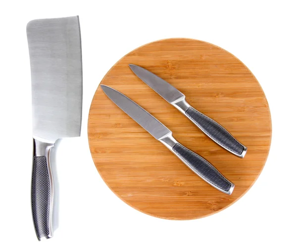 Set of knives isolated on white — Stock Photo, Image