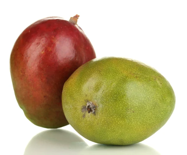 Ripe appetizing mango isolated on white — Stock Photo, Image