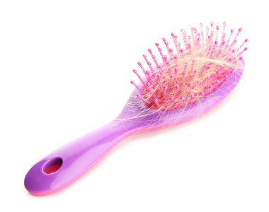 beyaz izole kayıp saçları tarak fırça