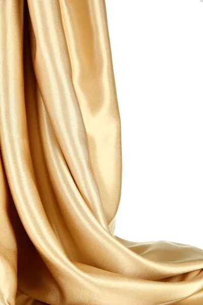 Beautiful silk drape, isolated on white — Stock Photo, Image