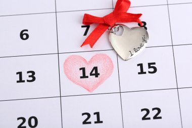 Not Takvim (Sevgililer günü), yakın çekim