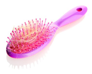 beyaz izole kayıp saçları tarak fırça