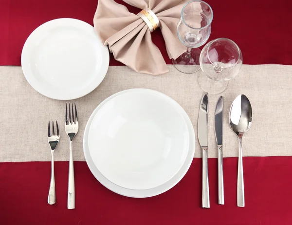 Configuração de mesa de férias, close-up — Fotografia de Stock