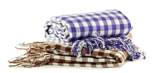 Teplé deky izolovaných na bílém — Stock fotografie