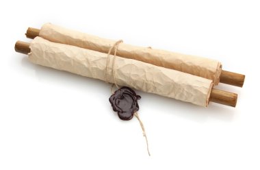 eski beyaz izole kaydırma