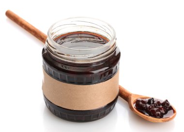 beyaz izole lezzetli berry reçel