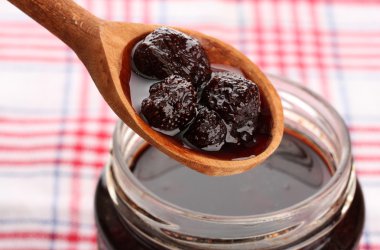 lezzetli berry reçel, close up