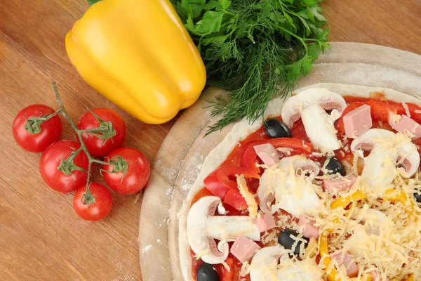 Process of making pizza — Stock Photo, Image