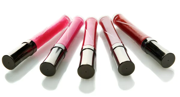 Belos gloss labial, isolado em branco — Fotografia de Stock