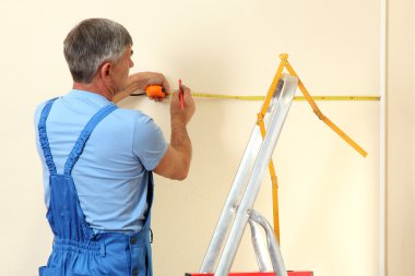 Oda yakın çekim duvarda ölçme Oluşturucu