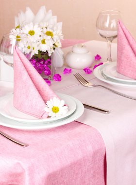 Restoran zarif Tablo ayarı