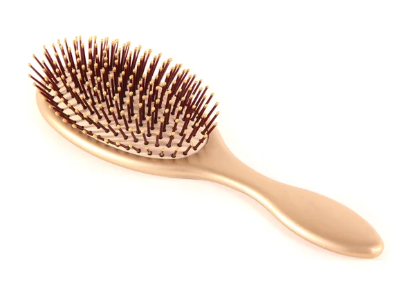 Brosse à cheveux isolée sur blanc — Photo