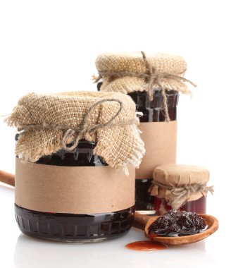 beyaz izole lezzetli berry reçel