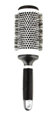 siyah üzerine beyaz izole tarak