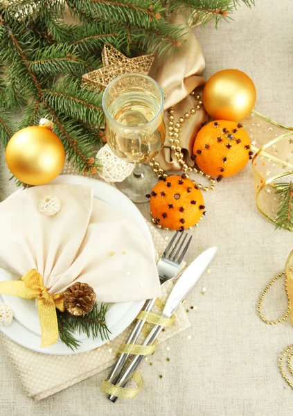 Hermoso escenario de Navidad, de cerca — Foto de Stock