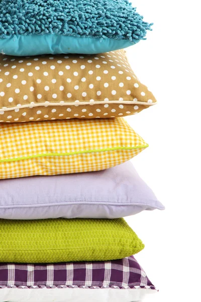 Hill colorful pillows isolated on white — Stock Photo, Image