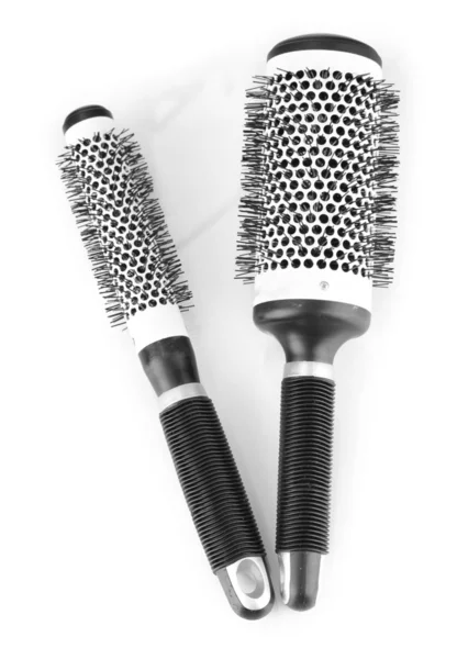 Two black combs isolated on white — Stock Photo, Image