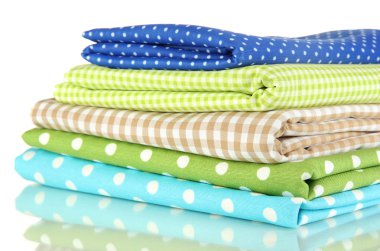 renk tasarlamak kumaşlar üzerine beyaz izole