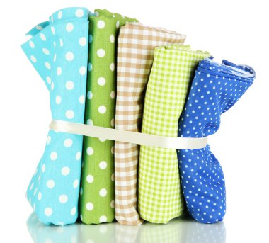 renk tasarlamak kumaşlar üzerine beyaz izole