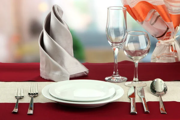 Instelling van de tabel van de vakantie in restaurant — Stockfoto