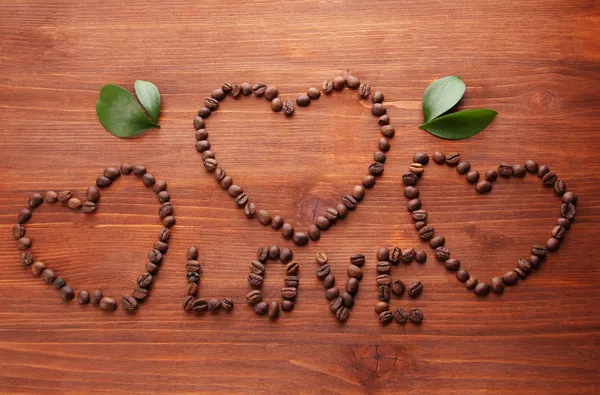 커피 콩 잎 나무 배경 — 스톡 사진