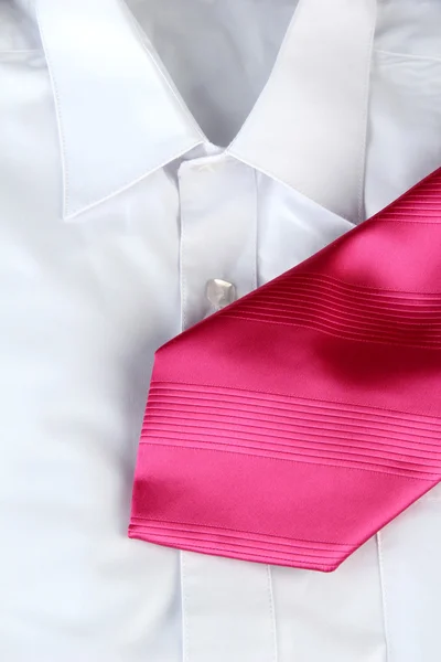 Dasi pada kemeja close-up — Stok Foto