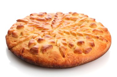 beyaz izole lezzetli ev yapımı pasta