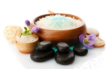 çiçekli beyaz izole güzel spa ayarı