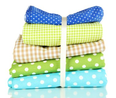 renk tasarlamak kumaşlar üzerine beyaz izole