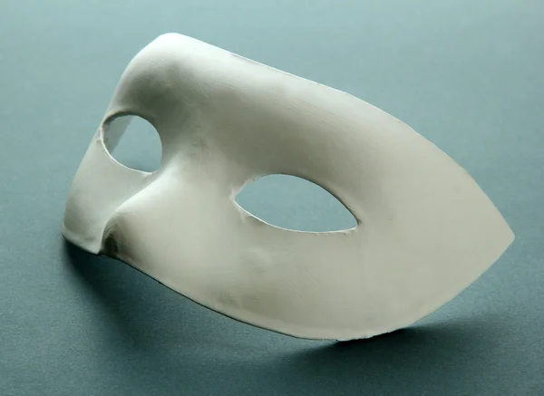 White mask, on grey background — Stock Photo, Image