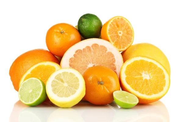 Mycket mogen citrus isolerad på vit — Stockfoto