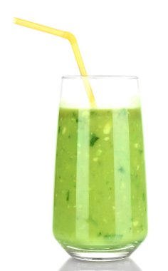 beyaz izole faydalı taze avokado