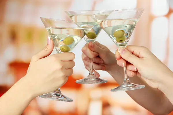 Bicchieri da martini partito aziendale — Foto Stock