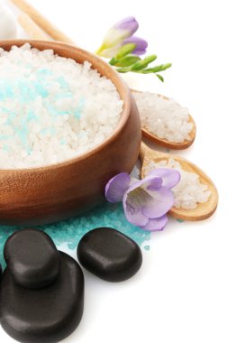 çiçekli beyaz izole güzel spa ayarı