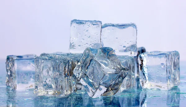 Ice on light background — Stock Photo, Image